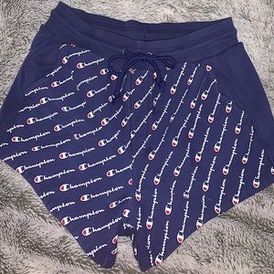 Champion Women’s Navy Blue Reverse Weave Shorts